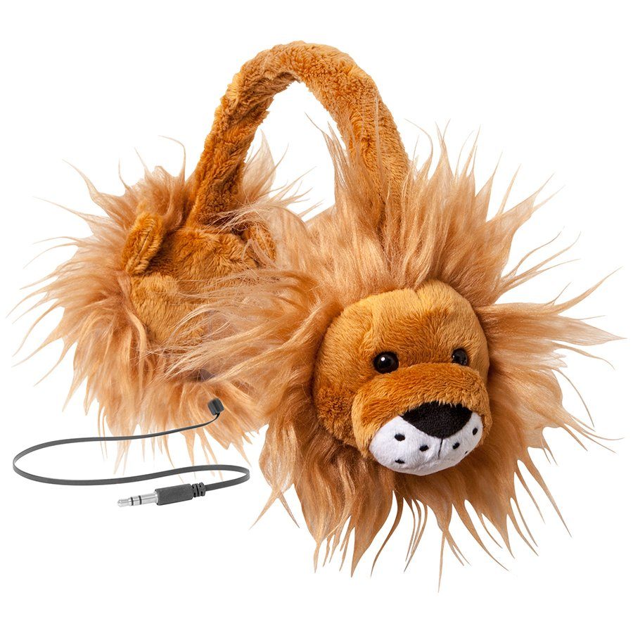 Animalz Furry Retractable Volume Limiting Over-the-Ear Headphones - Lion 1 200729160015789032.jpg. Animalz Furry Retractable Volume Limiting Over-the-Ear Headphones - Lion