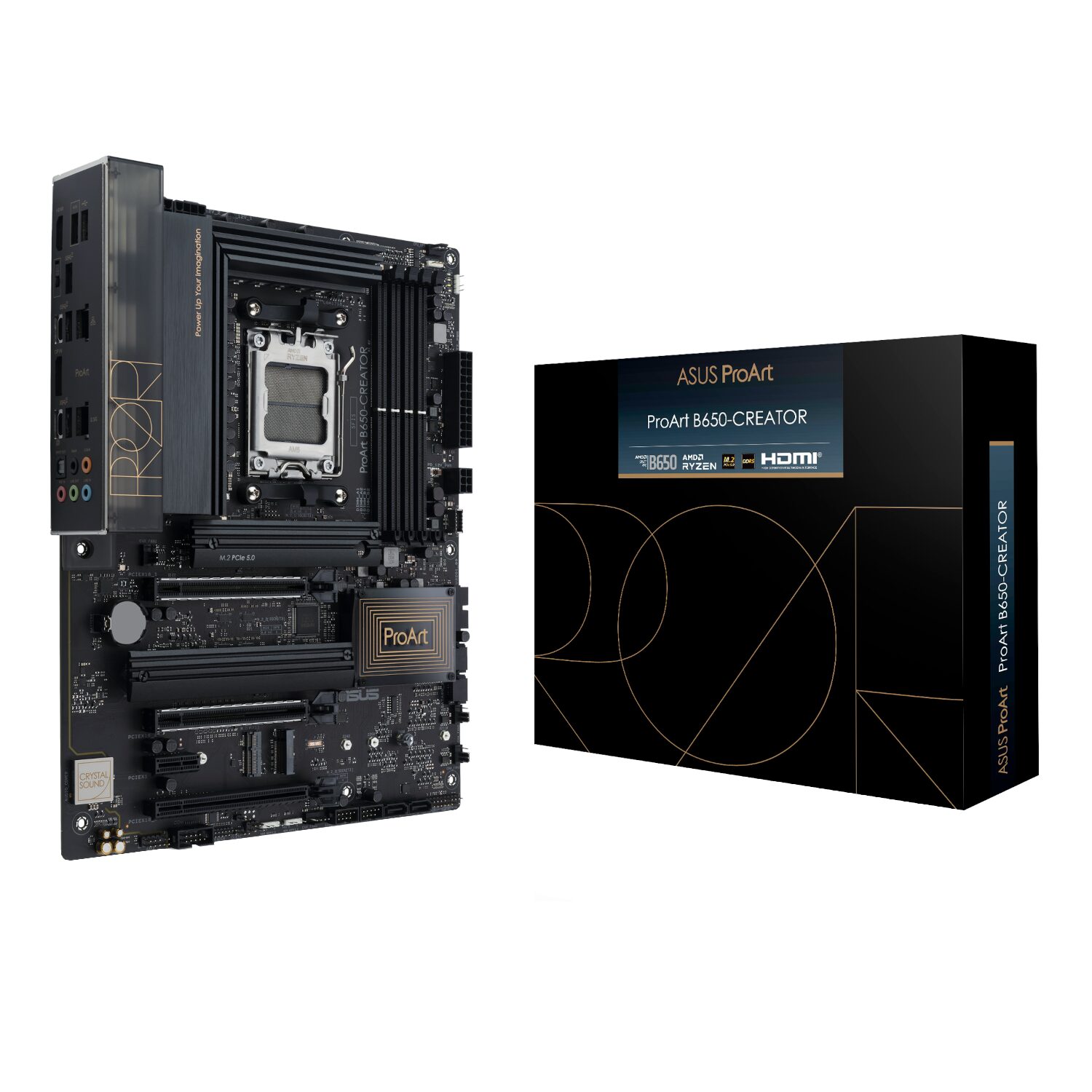 ASUS ProArt B650-Creator AMD AM5 ATX Motherboard 1 PROARTB650-CREATOR-WR-01.jpg. ASUS ProArt B650-Creator AMD AM5 ATX Motherboard