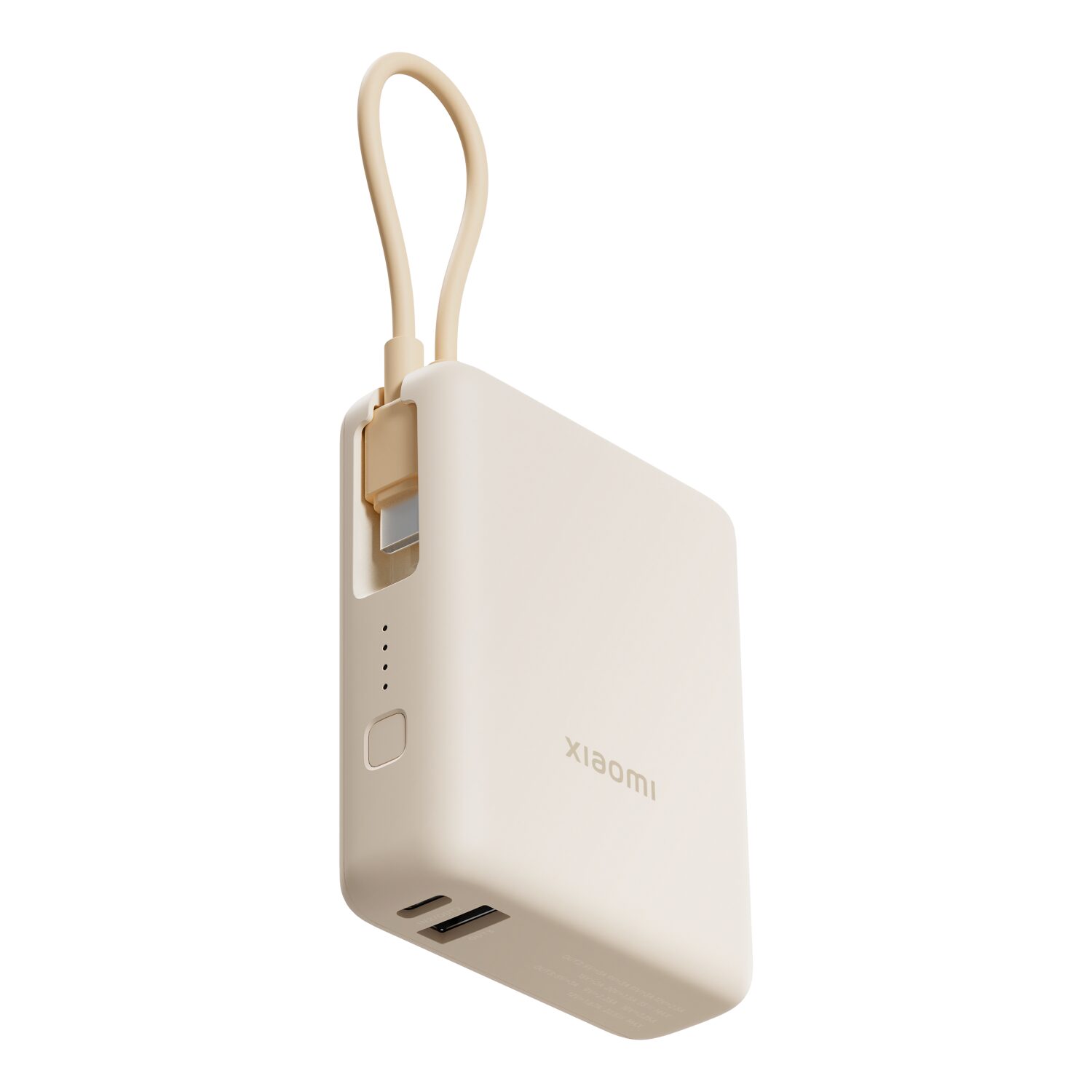 Xiaomi 33W Power Bank 10000 (Integrated Cable) - Tan 1 BHR9333GL-WR-01.jpg. Xiaomi 33W Power Bank 10000 (Integrated Cable) - Tan