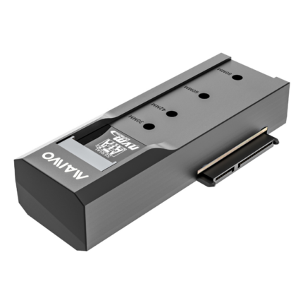 K10635P2.jpg. CipherX, Portable Dual Bay HDD/SSD Adapter (for 2.5"/3.5'' SATA) and M.2 NVMe PCIe/ SATA (NGFF): Up to 20TB (USB3.2 Gen2 Type-C Adapter / Converter (Incl. 2 x USB Cables Type C & USB)