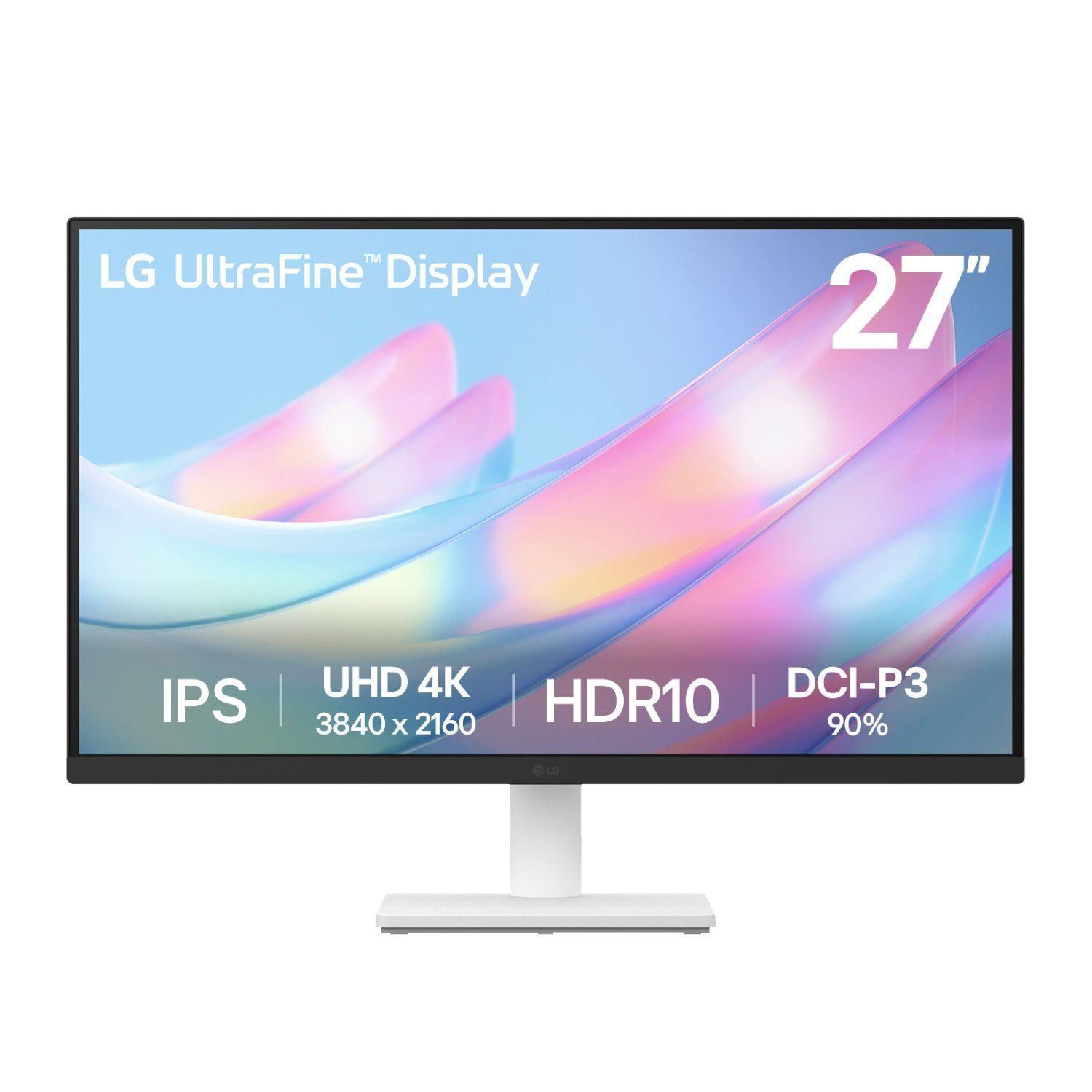 LG UltraFine 27" 4K UHD IPS Monitor - White 1 27US500-W.AFAQ_LG-UltraFine-27-inch-4K-UHD-IPS-Mon. LG UltraFine 27" 4K UHD IPS Monitor - White