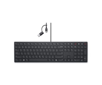 dell_580-bbsx.jpg. Dell Pro Silent Wired Collaboration Keyboard KB525C | US International (QWERTY)