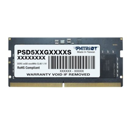 PSD516G560081S_Patriot-Signature-Line-16GB-5600MHz. Patriot Signature Line 16GB 5600MHz DDR5 SODIMM Notebook Memory