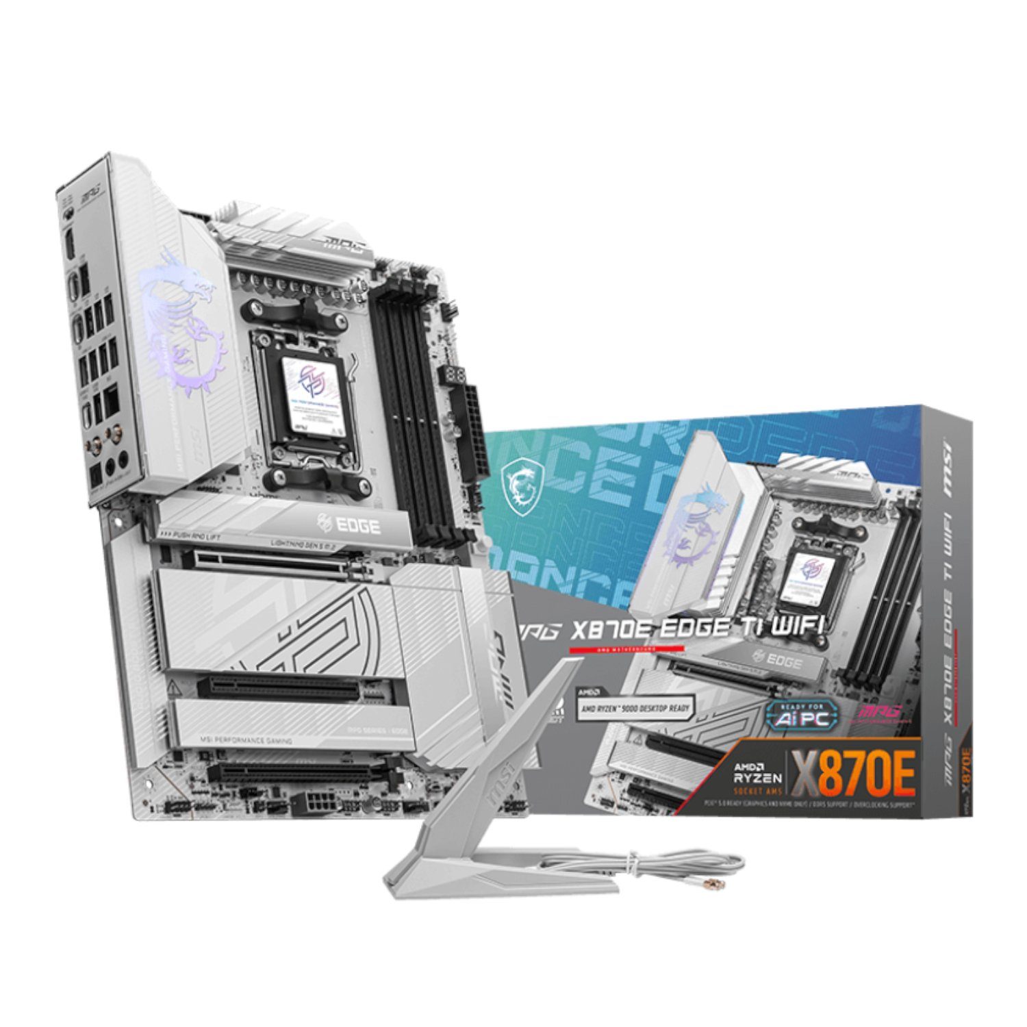 MSI MPG X870E EDGE TI WIFI AM5 ATX DDR5 Gaming Motherboard 1 MPGX870EEDGETIWIFI_MSI-X870E-EDGE-TI-WIFI-AM5-ATX-. MSI MPG X870E EDGE TI WIFI AM5 ATX DDR5 Gaming Motherboard