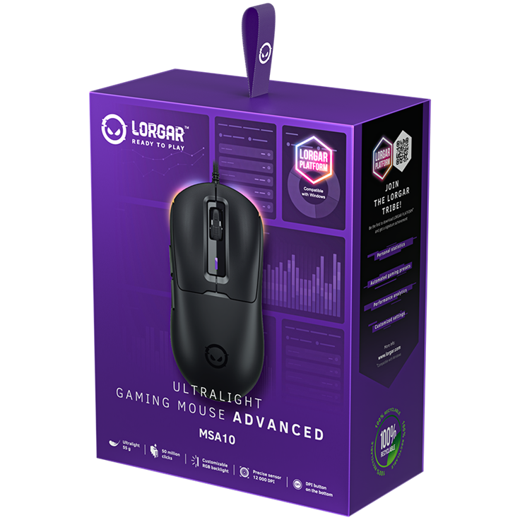 LORGAR MSA10, Ultralight Wired Gaming Mouse Advanced, black 8 250127080011259298.jpg. LORGAR MSA10, Ultralight Wired Gaming Mouse Advanced, black