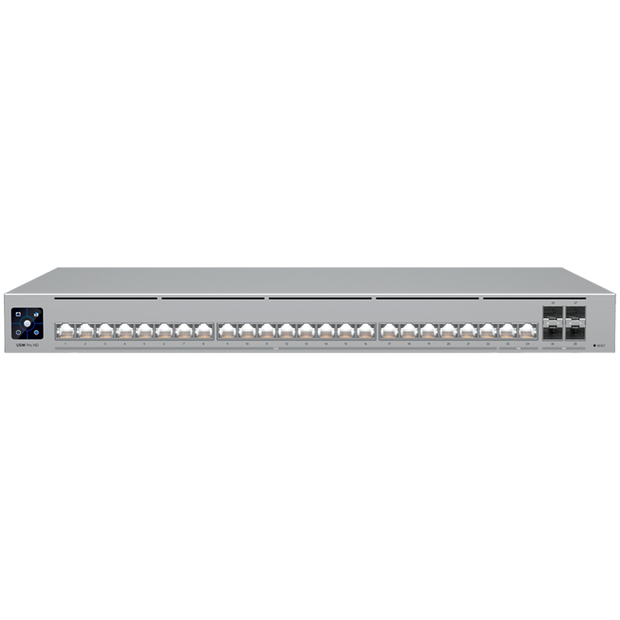 Ubiquiti Layer 3 Etherlighting switch USW-PRO-HD-24-EU, (22) 2.5 GbE, (2) 1 1 250825100010399560.jpg. Ubiquiti Layer 3 Etherlighting switch USW-PRO-HD-24-EU, (22) 2.5 GbE, (2) 1