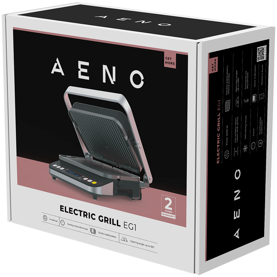 AENO ''Electric Grill EG1: 2000W, 3 heating modes - Upper Grill, Lower Gril 9 250207080010431159.jpg. AENO ''Electric Grill EG1: 2000W, 3 heating modes - Upper Grill, Lower Gril