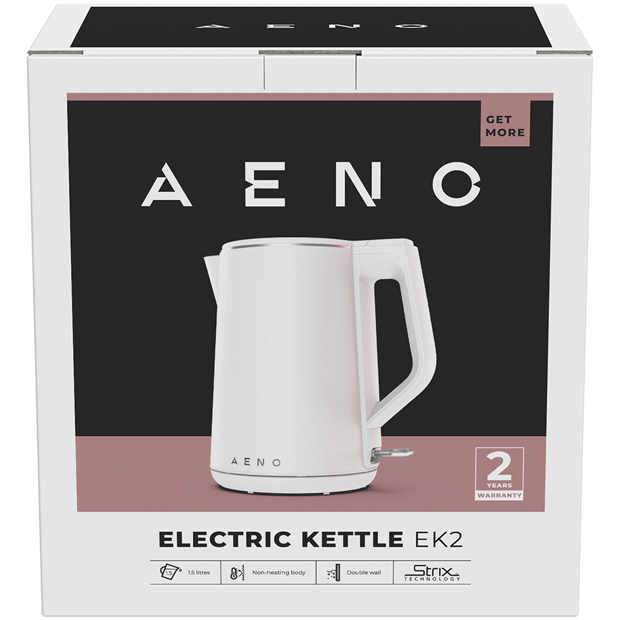 AENO Electric Kettle EK2: 1850-2200W, 1.5L, Strix, Double-walls, Non-heatin 4 241204122838360521.jpg. AENO Electric Kettle EK2: 1850-2200W, 1.5L, Strix, Double-walls, Non-heatin