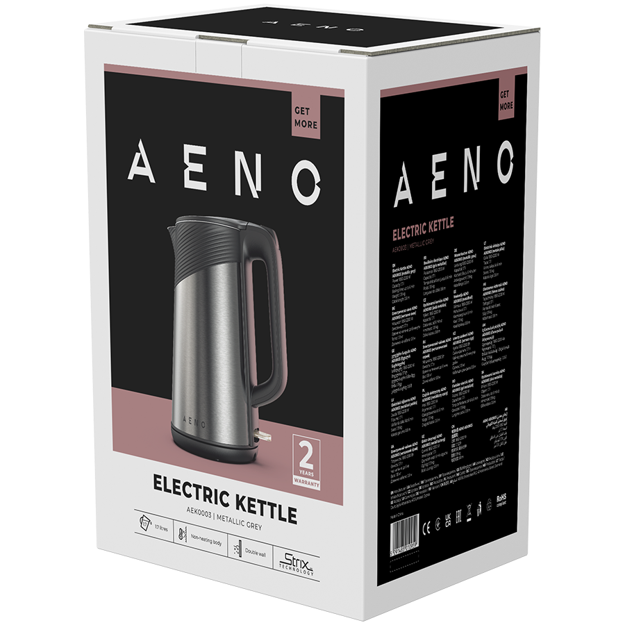 AENO Electric Kettle EK3: 1850-2200W, 1.7L, Strix, Double-walls, Non-heatin 5 241205130012193617.jpg. AENO Electric Kettle EK3: 1850-2200W, 1.7L, Strix, Double-walls, Non-heatin