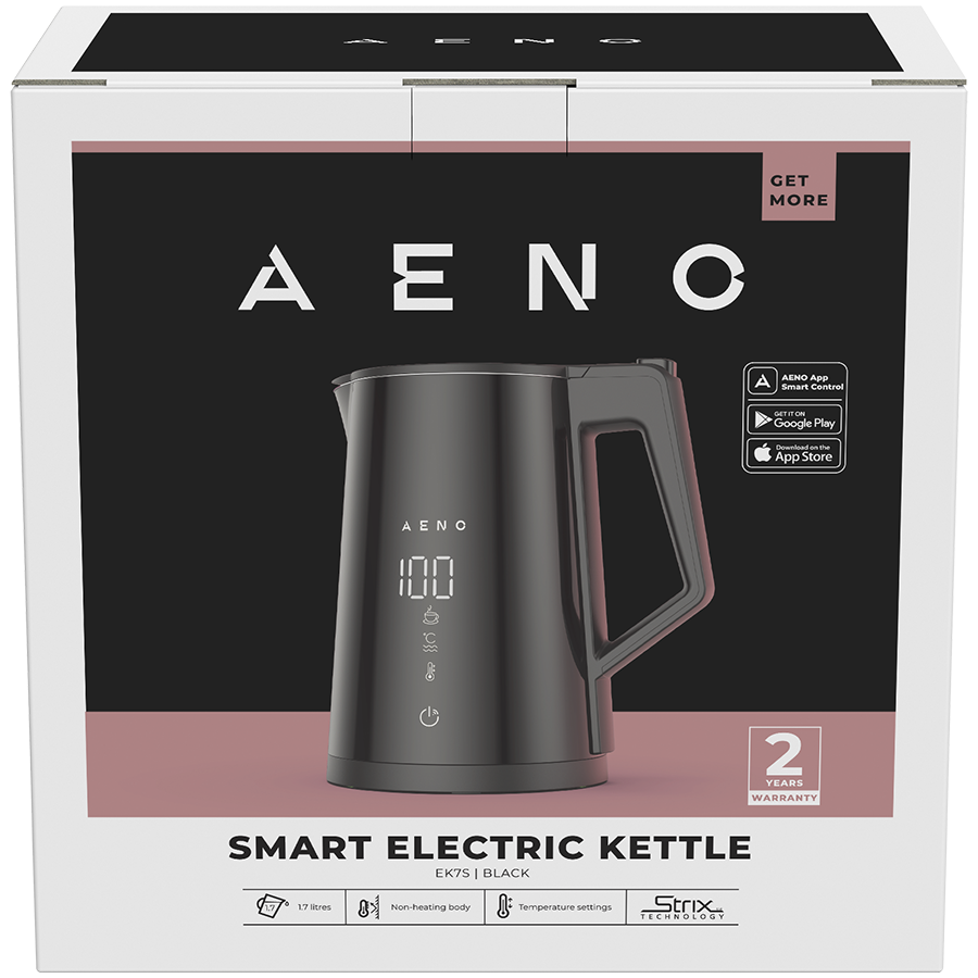 AENO Electric Kettle EK7S Smart: 1850-2200W, 1.7L, Strix, Double-walls, Tem 4 241209095950835905.jpg. AENO Electric Kettle EK7S Smart: 1850-2200W, 1.7L, Strix, Double-walls, Tem