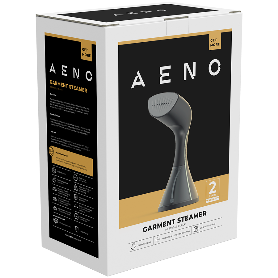 AENO Hand Garment Steamer GS3, 1500W, Detachable Water Tank, 3 steam modes 10 241205170017875210.jpg. AENO Hand Garment Steamer GS3, 1500W, Detachable Water Tank, 3 steam modes
