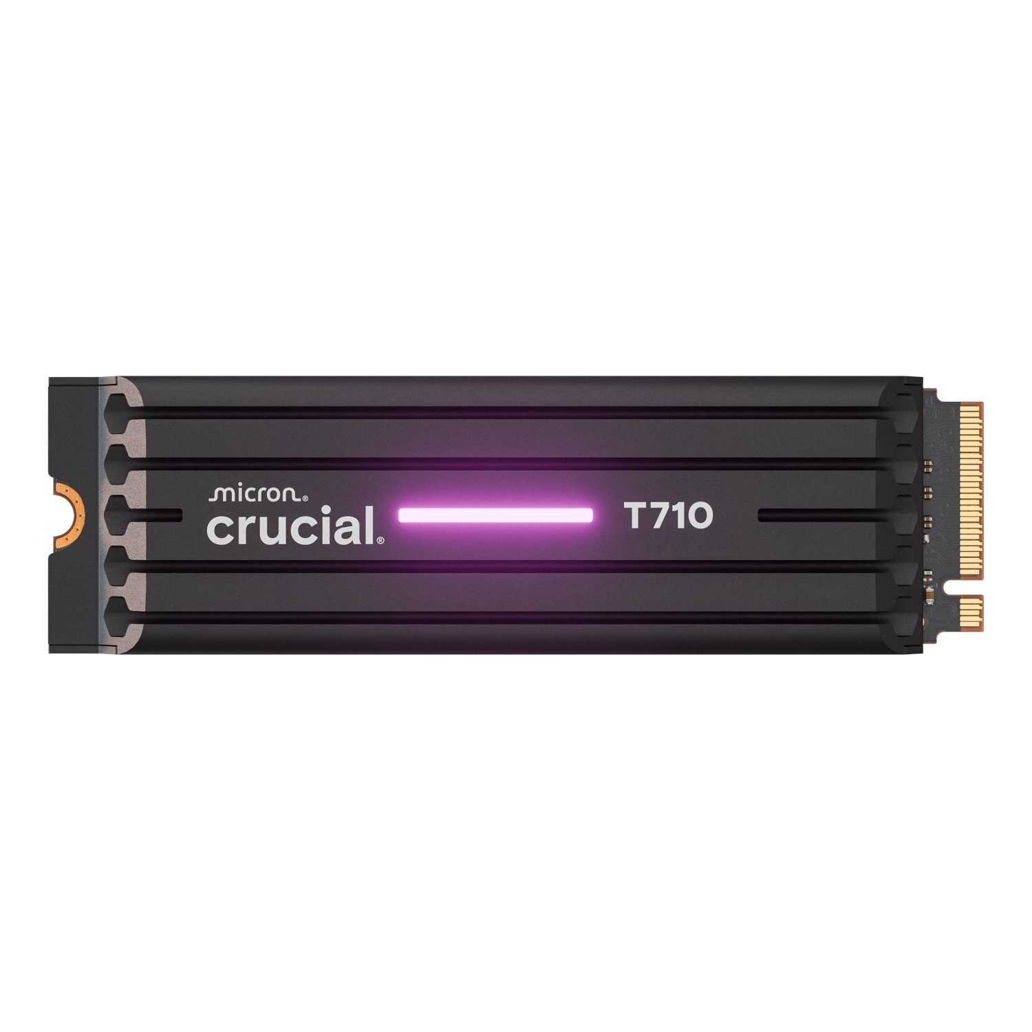 Crucial T710 1TB M.2 NVMe Gen5 NAND SSD with Heatsink 1 CT1000T710SSD5_Crucial-T710-1TB-M.2-NVMe-Gen5-NAND. Crucial T710 1TB M.2 NVMe Gen5 NAND SSD with Heatsink