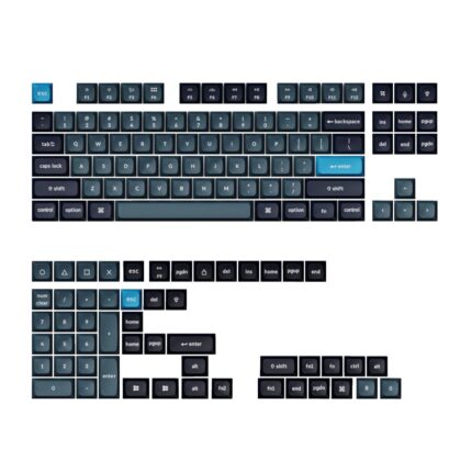 PBT-45_Keychron-Double-Shot-KSA-PBT-Keycap-Set-Dar. Keychron Double-Shot KSA PBT Full Keycap Set - Dark Grey/Grey/Blue