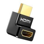 HD112-20110_UGreen-HD112-HDMI-4K-Male-to-Female-Up. UGreen HD112 HDMI 4K Male to Female Up-angled Connector - Black