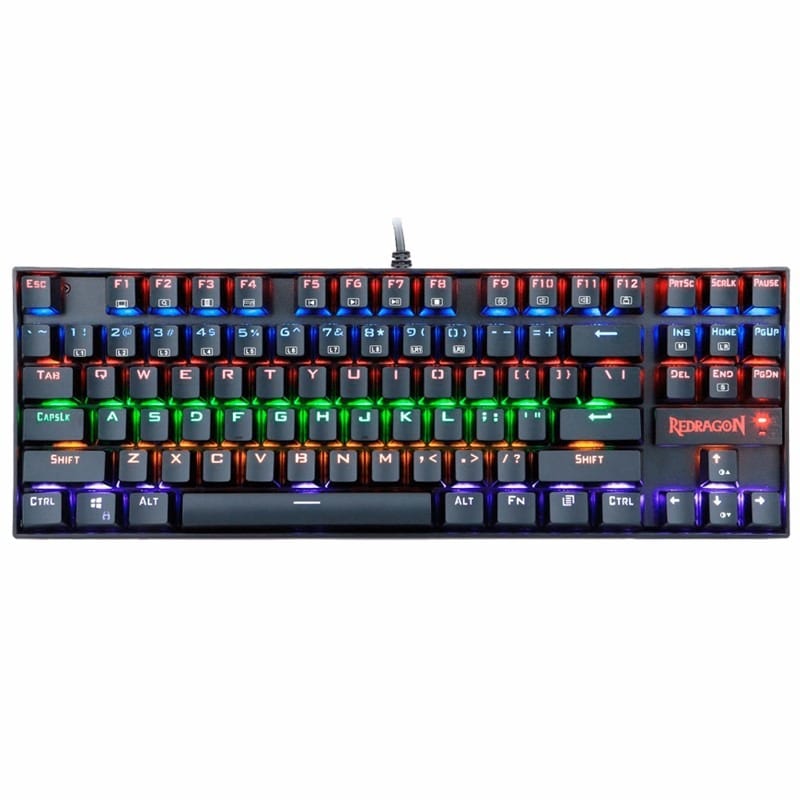 Redragon Kumara K552 RGB Mechanical Gaming Keyboard - Black 2 teclado-mecanico-redragon-kumara-k552-led-rgb-negr. Redragon Kumara K552 RGB Mechanical Gaming Keyboard - Black
