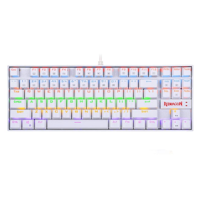 Redragon K552W-RGB Kumara Mechanical Gaming Keyboard - White 2 RD-K552W-RGB_wr_01.jpg. Redragon K552W-RGB Kumara Mechanical Gaming Keyboard - White