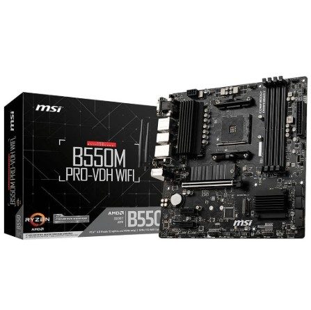 MSi B550M PRO-VDH WiFi Motherboard | AMD AM4 | DDR4 | PCIe 4.0 | M.2 | WiFi AC | mATX 1 B550MPRO-VDHWIFI #2. MSi B550M PRO-VDH WiFi Motherboard | AMD AM4 | DDR4 | PCIe 4.0 | M.2 | WiFi AC | mATX
