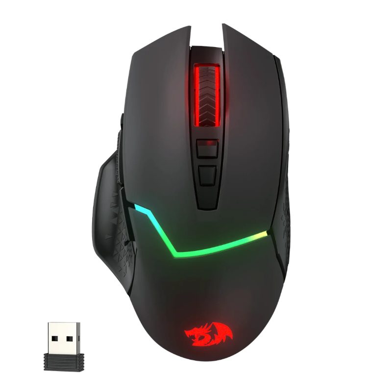 Redragon Mirage Pro M690-PRO 3-Mode Wireless Gaming Mouse - Black 2 RD-M690-PRO_wr_01.jpg. Redragon Mirage Pro M690-PRO 3-Mode Wireless Gaming Mouse - Black
