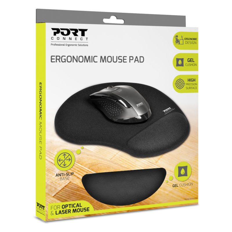 Port Connect Ergonomic Gel Mouse Pad - Black 2 900717_wr_01.jpg. Port Connect Ergonomic Gel Mouse Pad - Black