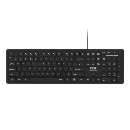 Port Connect Office Tough Wired Keyboard | USB-A & USB-C - Black 1 900752-US #4. Port Connect Office Tough Wired Keyboard | USB-A & USB-C - Black