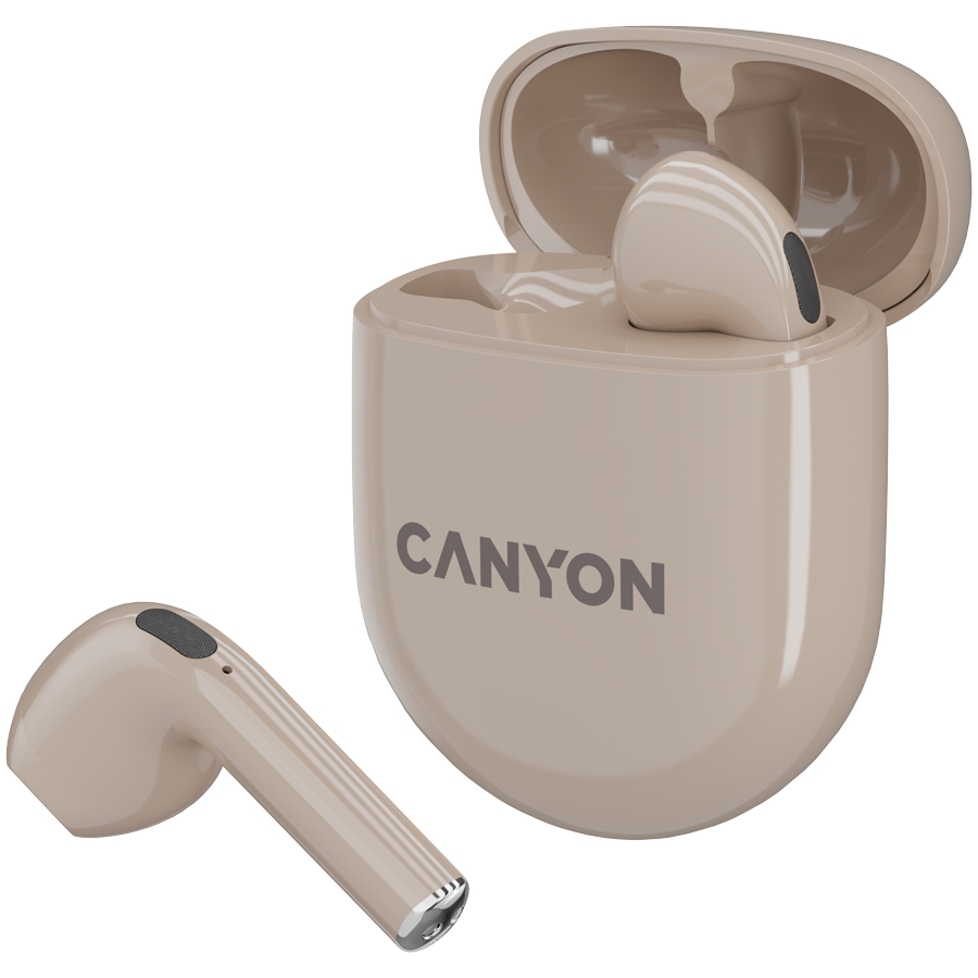 Canyon TWS-6 True Wireless Stereo Bluetooth Headset with Microphone - Beige 6 240903120011275366.jpg. Canyon TWS-6 True Wireless Stereo Bluetooth Headset with Microphone - Beige
