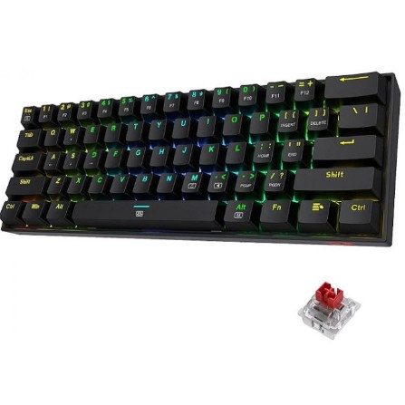 Redragon K630 Dragonborn RGB 60% Wired Mechanical Gaming Keyboard | Red Switch - Black 1 RD-K630RGB #2. Redragon K630 Dragonborn RGB 60% Wired Mechanical Gaming Keyboard | Red Switch - Black