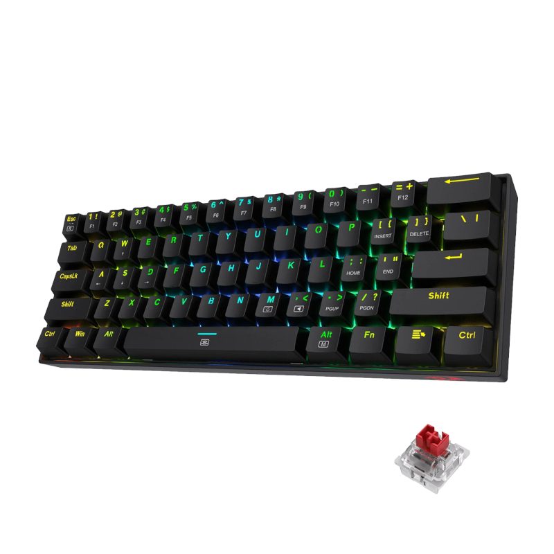 Redragon K630 Dragonborn RGB 60% Wired Mechanical Gaming Keyboard | Red Switch - Black 2 RD-K630RGB_wr_01.jpeg. Redragon K630 Dragonborn RGB 60% Wired Mechanical Gaming Keyboard | Red Switch - Black