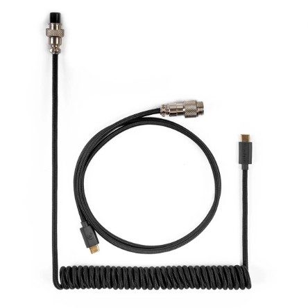 Keychron Coiled Aviator Custom USB Cable - Black 1 CAB-B #2. Keychron Coiled Aviator Custom USB Cable - Black