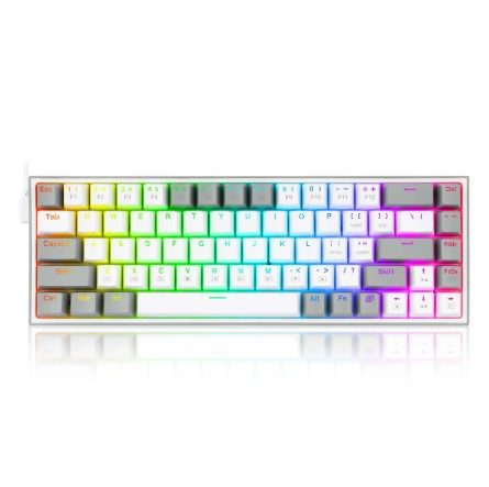 Redragon K631 Castor 65% Wired RGB Mechanical Gaming Keyboard - White 1 RD-K631WG-RGB #2. Redragon K631 Castor 65% Wired RGB Mechanical Gaming Keyboard - White