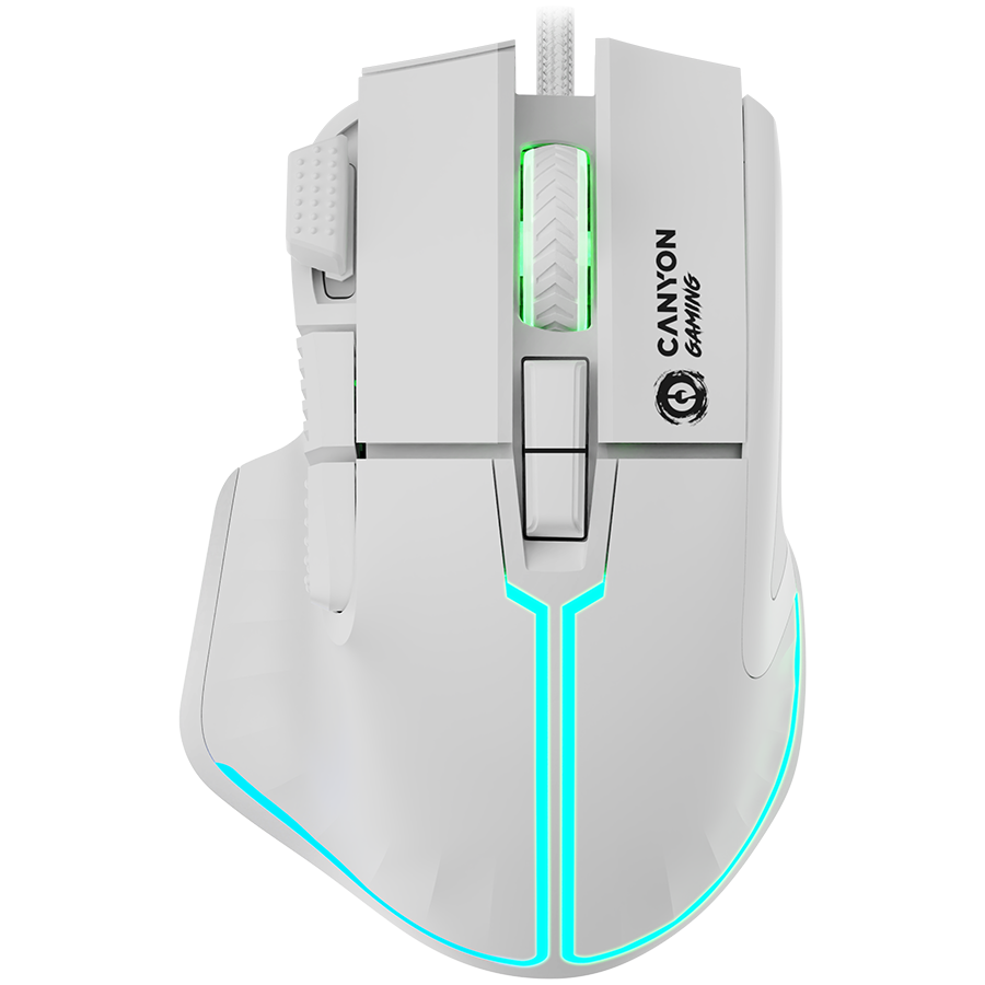 Canyon Fortnax GM-636 RGB Wired Gaming Mouse - White 2 240221150013429214.jpg. Canyon Fortnax GM-636 RGB Wired Gaming Mouse - White