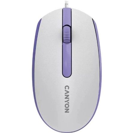 Canyon M-10 Wired Optical Mouse - White Lavender 1 CNE-CMS10WL #9. Canyon M-10 Wired Optical Mouse - White Lavender