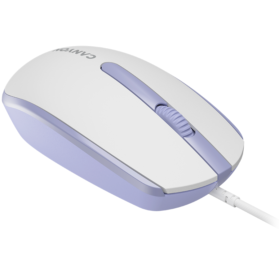 Canyon M-10 Wired Optical Mouse - White Lavender 4 231025180016879181.jpg. Canyon M-10 Wired Optical Mouse - White Lavender