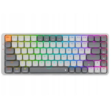 Redragon K652 Azure 75% Wireless Low-Profile RGB Mechanical Keyboard - Grey/Orange 1 RD-K652GG-RGB-PRO #2. Redragon K652 Azure 75% Wireless Low-Profile RGB Mechanical Keyboard - Grey/Orange
