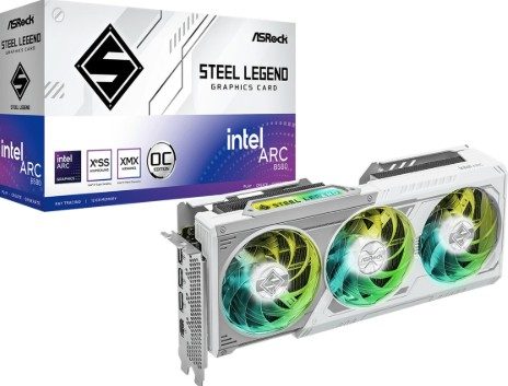 ASRock Intel Arc B580 Steel Legend 12GB OC GDDR6 Graphics Card 1 90-GA5CZZ-00UANF #2. ASRock Intel Arc B580 Steel Legend 12GB OC GDDR6 Graphics Card