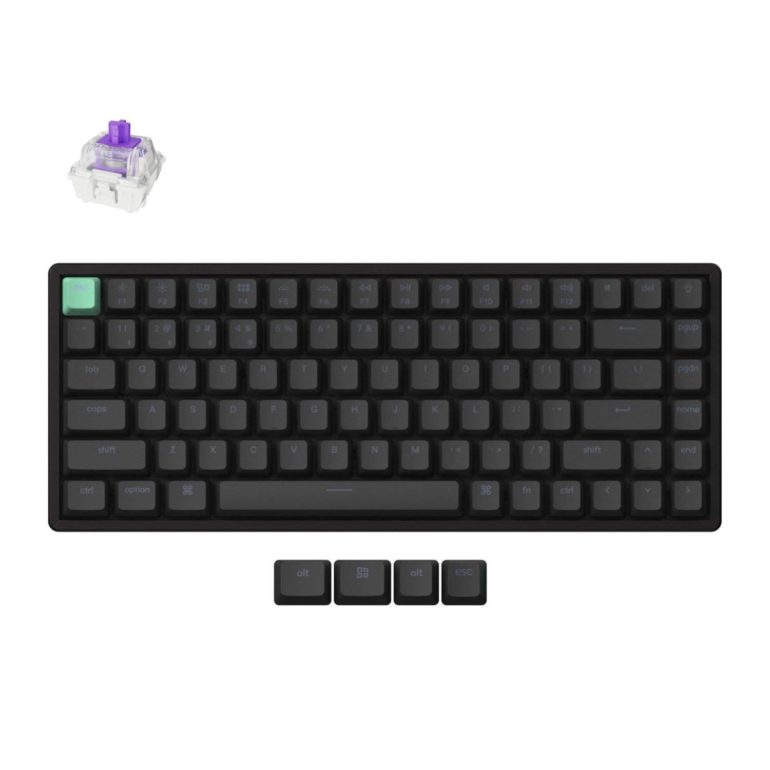 Keychron K2 HE Wireless Standard Magnetic Custom Keyboard | Nebula Switch - Black 2 Keychron_K2H-J1_wr_01a.jpg. Keychron K2 HE Wireless Standard Magnetic Custom Keyboard | Nebula Switch - Black