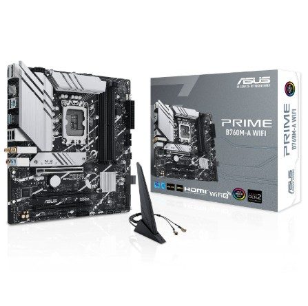 Asus Prime B760M-A WiFi Motherboard | LGA 1700 | DDR5 | PCIe 4.00 | Dual M.2 | WiFi 6 | mATX 1 PRIME-B760M-A-WIFI #2. Asus Prime B760M-A WiFi Motherboard | LGA 1700 | DDR5 | PCIe 4.00 | Dual M.2 | WiFi 6 | mATX