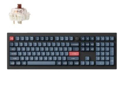 V6M-D3 #2. Keychron V6 Max QMK/VIA Wireless Custom Mechanical Keyboard | Brown Switches - Carbon Black