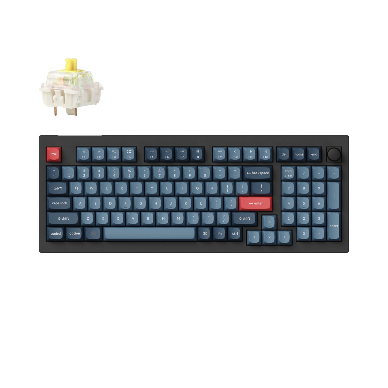 Keychron V5 Max QMK/VIA Wireless Custom Mechanical Keyboard | Banana Switches - Carbon Black 2 KEYCHRON-V5MAX-BAN-KB-wr-01.jpg. Keychron V5 Max QMK/VIA Wireless Custom Mechanical Keyboard | Banana Switches - Carbon Black