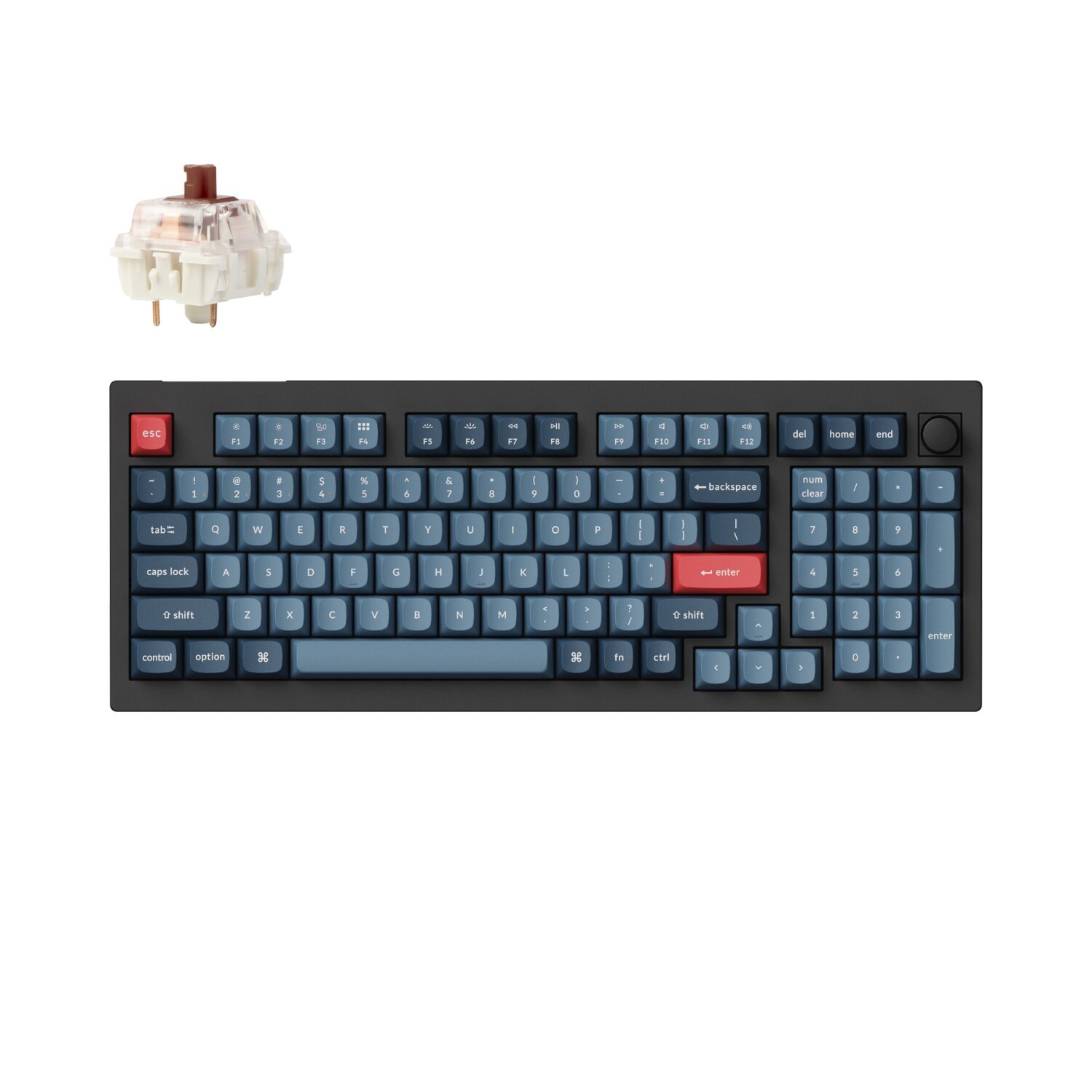 Keychron V5 Max QMK/VIA Wireless Custom Mechanical Keyboard | Brown Switches - Carbon Black 2 KEYCHRON-V5MAX-BRO-KB-wr-01.jpg. Keychron V5 Max QMK/VIA Wireless Custom Mechanical Keyboard | Brown Switches - Carbon Black