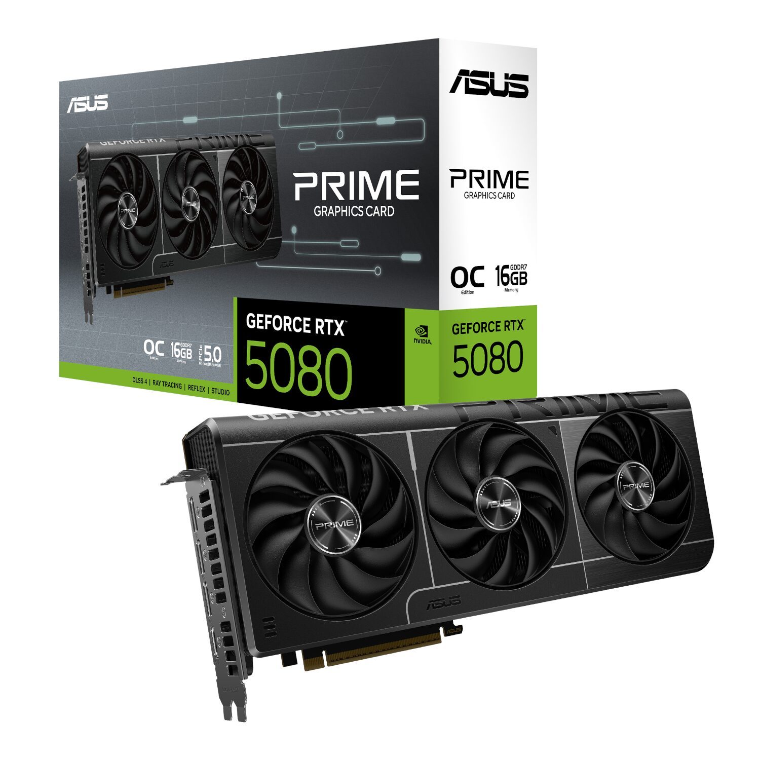 Asus Prime GeForce RTX 5080 OC Edition 16GB GDDR7 Graphics Card 2 PRIME-RTX5080-O16G-WR-01.jpg. Asus Prime GeForce RTX 5080 OC Edition 16GB GDDR7 Graphics Card