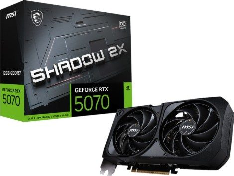 MSI GeForce RTX 5070 SHADOW 2X OC 12GB Graphics Card 1 RTX5070SHADOW2XOC12GB #2. MSI GeForce RTX 5070 SHADOW 2X OC 12GB Graphics Card