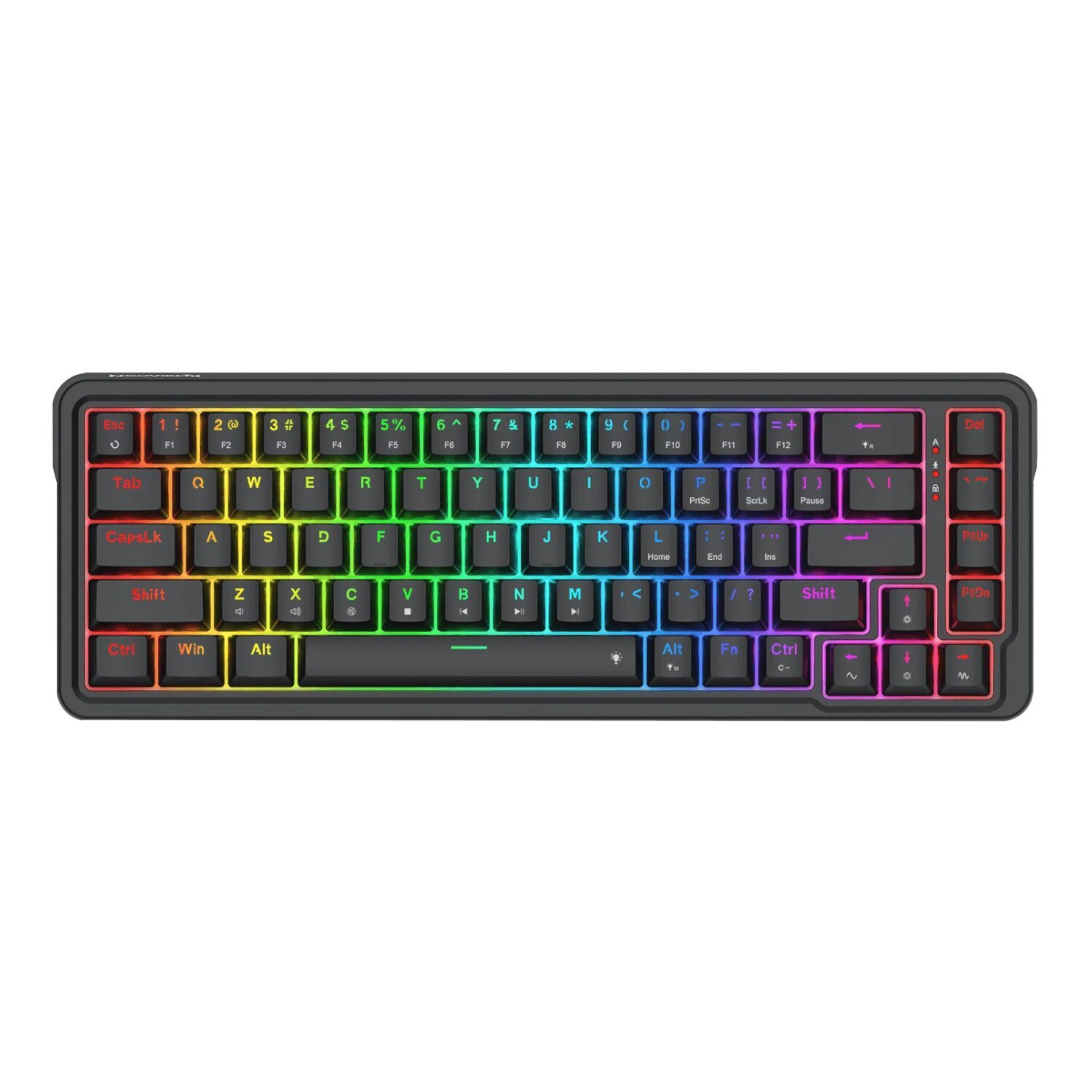 Redragon Nova K709 65% Wired Gasket-Mount RGB Gaming Keyboard - Black 2 RD-K709-RGB-WR-02.jpg. Redragon Nova K709 65% Wired Gasket-Mount RGB Gaming Keyboard - Black