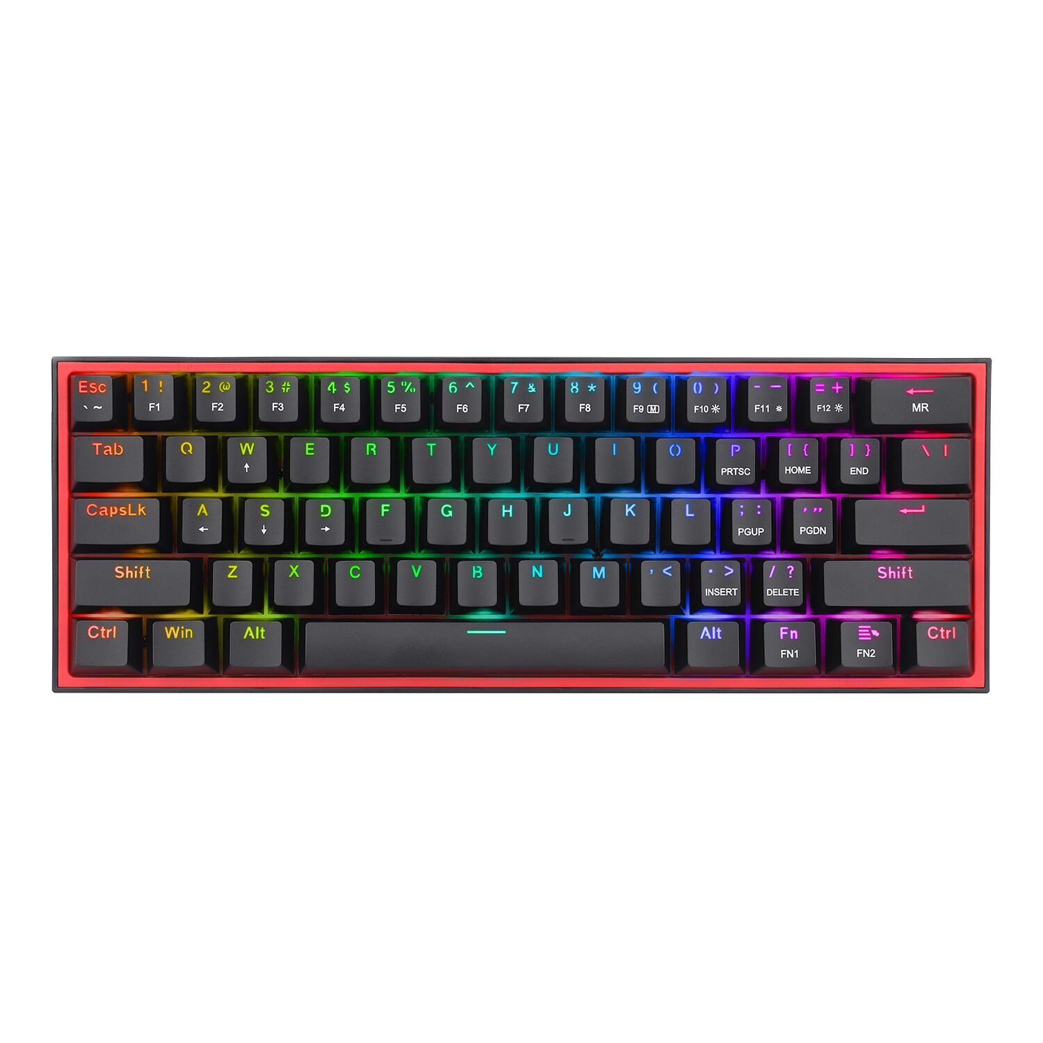 Redragon K616 FIZZ Pro 61-Key RGB Mechanical Gaming Keyboard - Black 2 K617-RGB-WR-08.jpg. Redragon K616 FIZZ Pro 61-Key RGB Mechanical Gaming Keyboard - Black