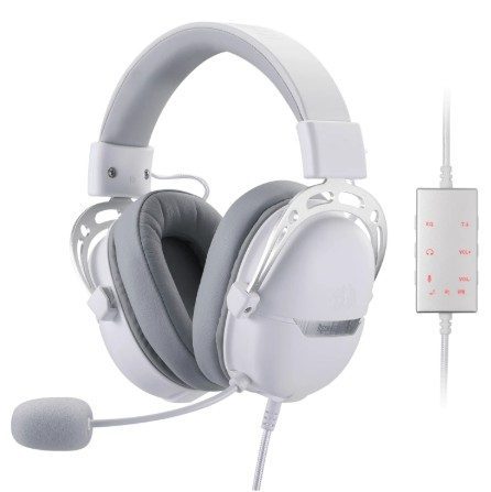 Redragon Aurora 7.1 Virtual Surround Sound Gaming Headset - White 1 RD-H376WG #2. Redragon Aurora 7.1 Virtual Surround Sound Gaming Headset - White