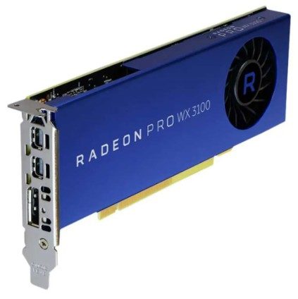 0JFH4F #2. Dell AMD Radeon Pro WX 3100 4GB GDDR5 Low Profile Graphics Card - 1x DP, 2x mPD