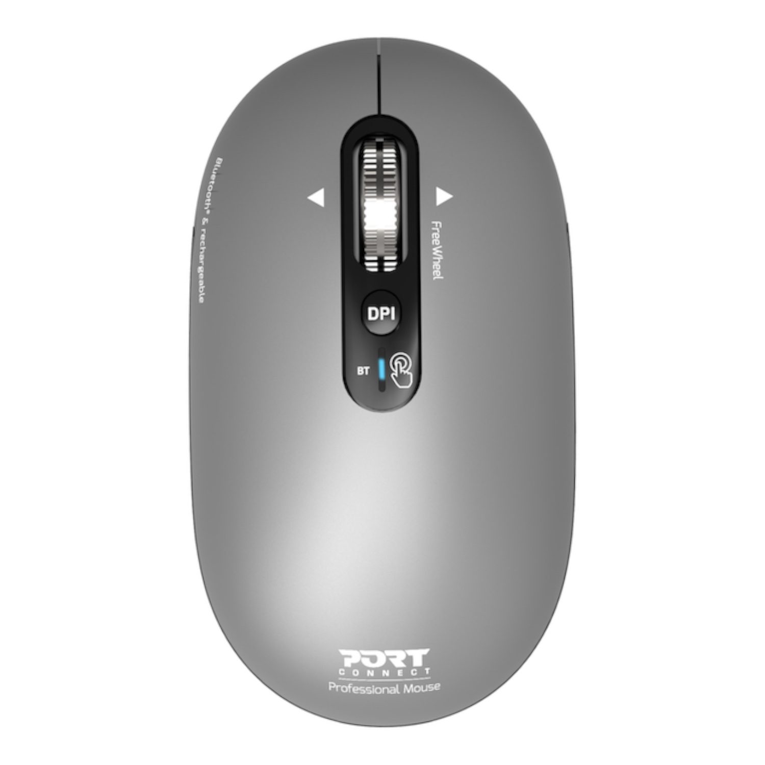 Port Connect PURE Bluetooth Rechargeable Mouse 2 910009_PORT-MOUSE-REACHARGE-BT-PURE-MAC-GRY_wr_09.. Port Connect PURE Bluetooth Rechargeable Mouse