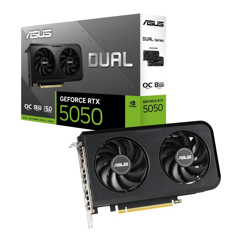 Asus Dual GeForce RTX 5050 OC Edition 8GB GDDR6 Graphics Card 2 DUAL-RTX5050-O8G_Asus-Nvidia-GeForce-RTX-5050-Dual. Asus Dual GeForce RTX 5050 OC Edition 8GB GDDR6 Graphics Card