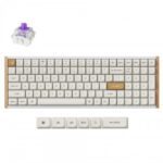 K4H-Q1 #2. Keychron K4 HE Wireless Magnetic Switch Custom Mechanical Keyboard - White (Special Edition Wood + Aluminium)