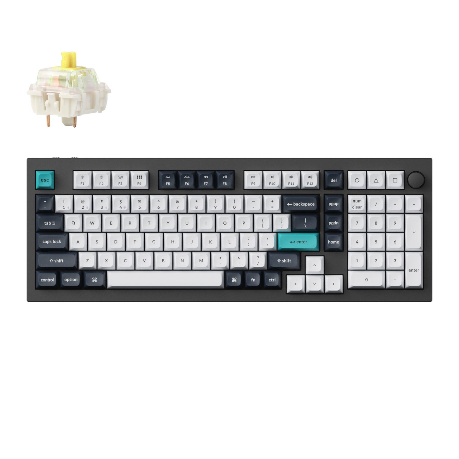 Keychron Q5 Max QMK/VIA Full-size Wireless Custom Mechanical Keyboard | Banana Switches - Carbon Black 2 Q5M-M4_Keychron-Q5-Max-QMK-VIA-Full-size-Wireless-. Keychron Q5 Max QMK/VIA Full-size Wireless Custom Mechanical Keyboard | Banana Switches - Carbon Black