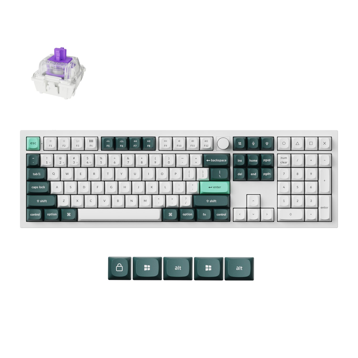 Keychron Q6 HE QMK Full-size Wireless Custom Mechanical Keyboard | Nebula Switch – Shell White 2 Q6H-P1_Keychron-Q6-HE-QMK-Full-size-Wireless-Custo. Keychron Q6 HE QMK Full-size Wireless Custom Mechanical Keyboard | Nebula Switch – Shell White